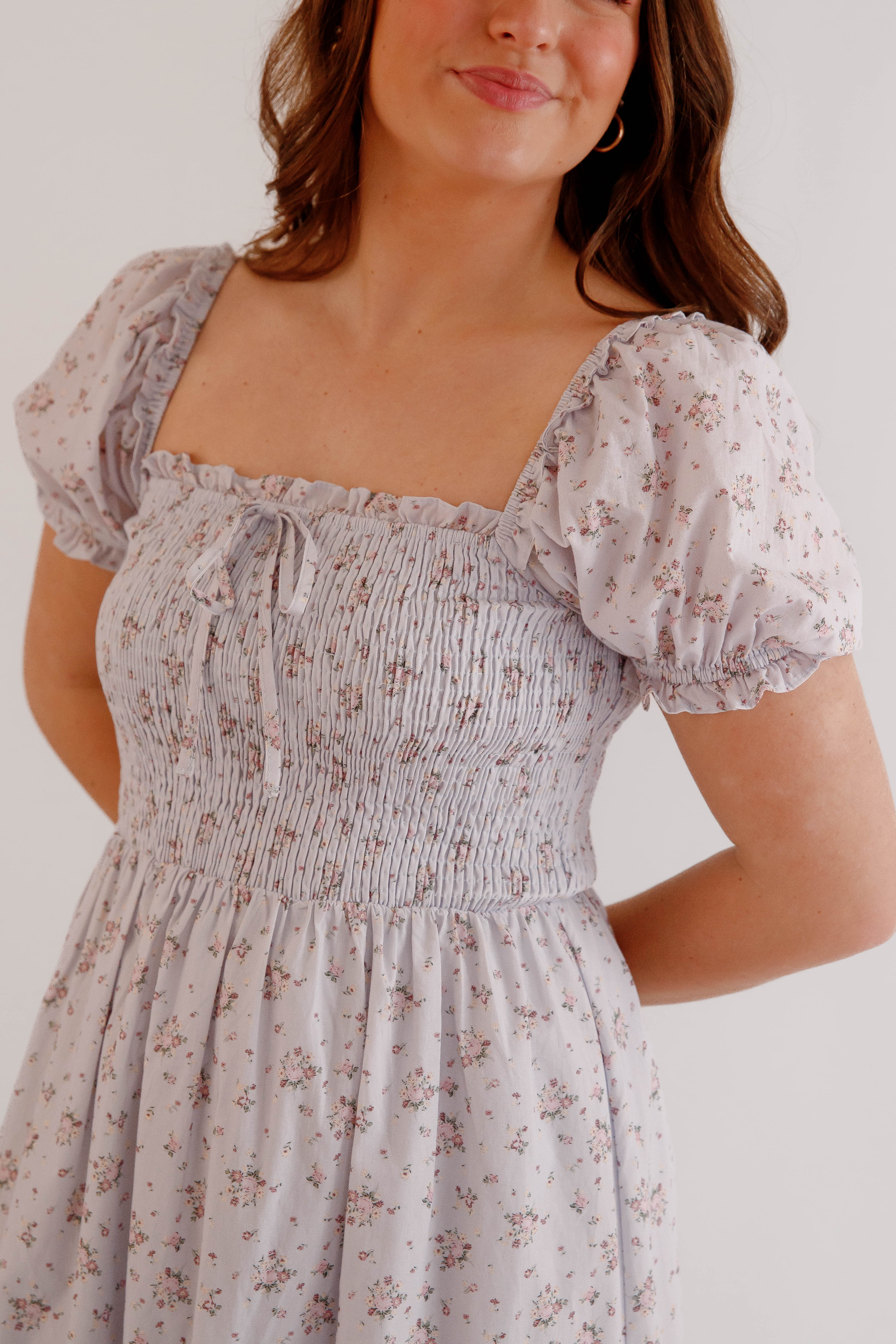 Closer To Home Midi Dress-Slate