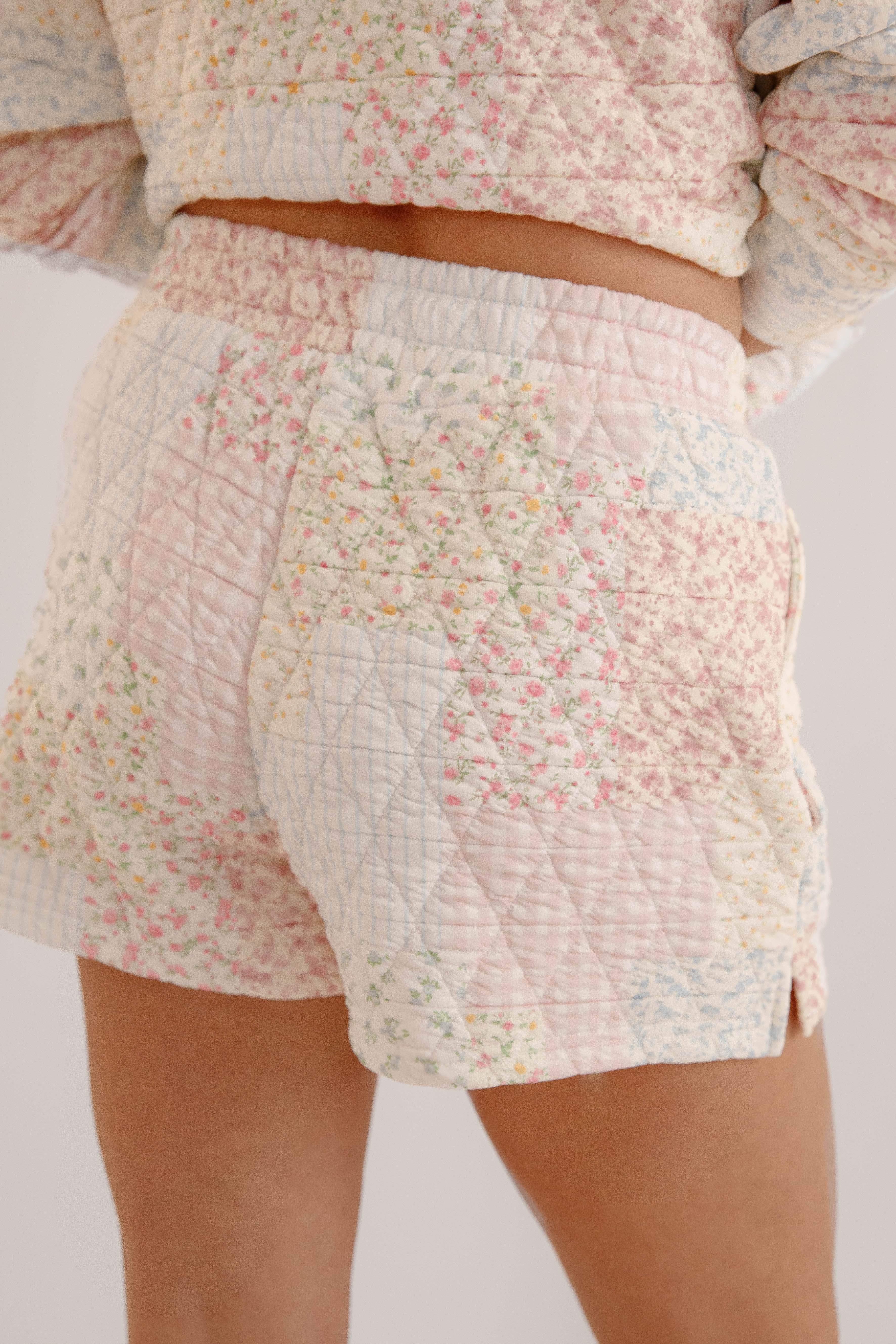 You and Me Quilted Shorts
