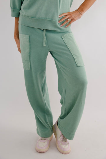 Reset and Go Lounge Pants-Sage