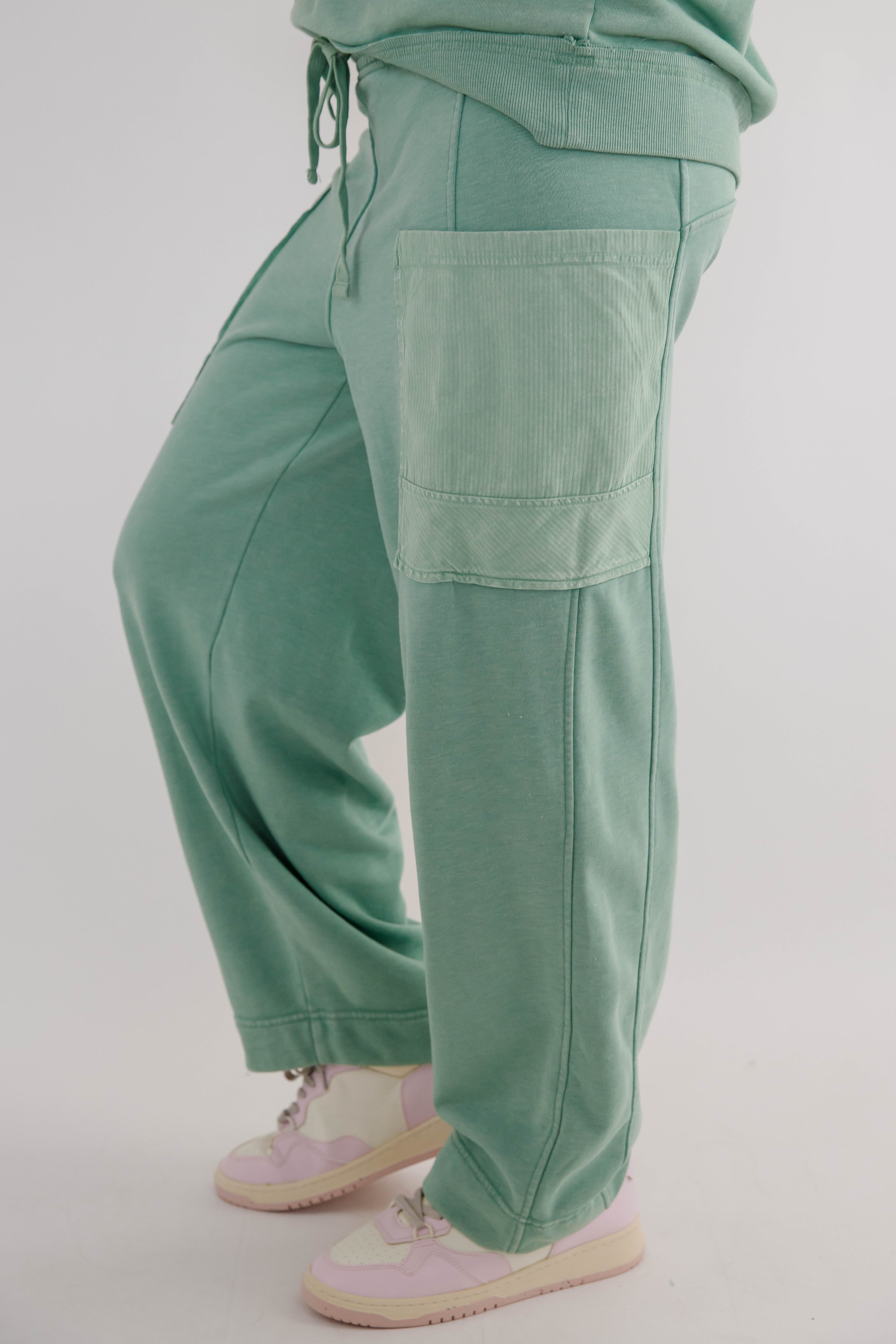 Reset and Go Lounge Pants-Sage