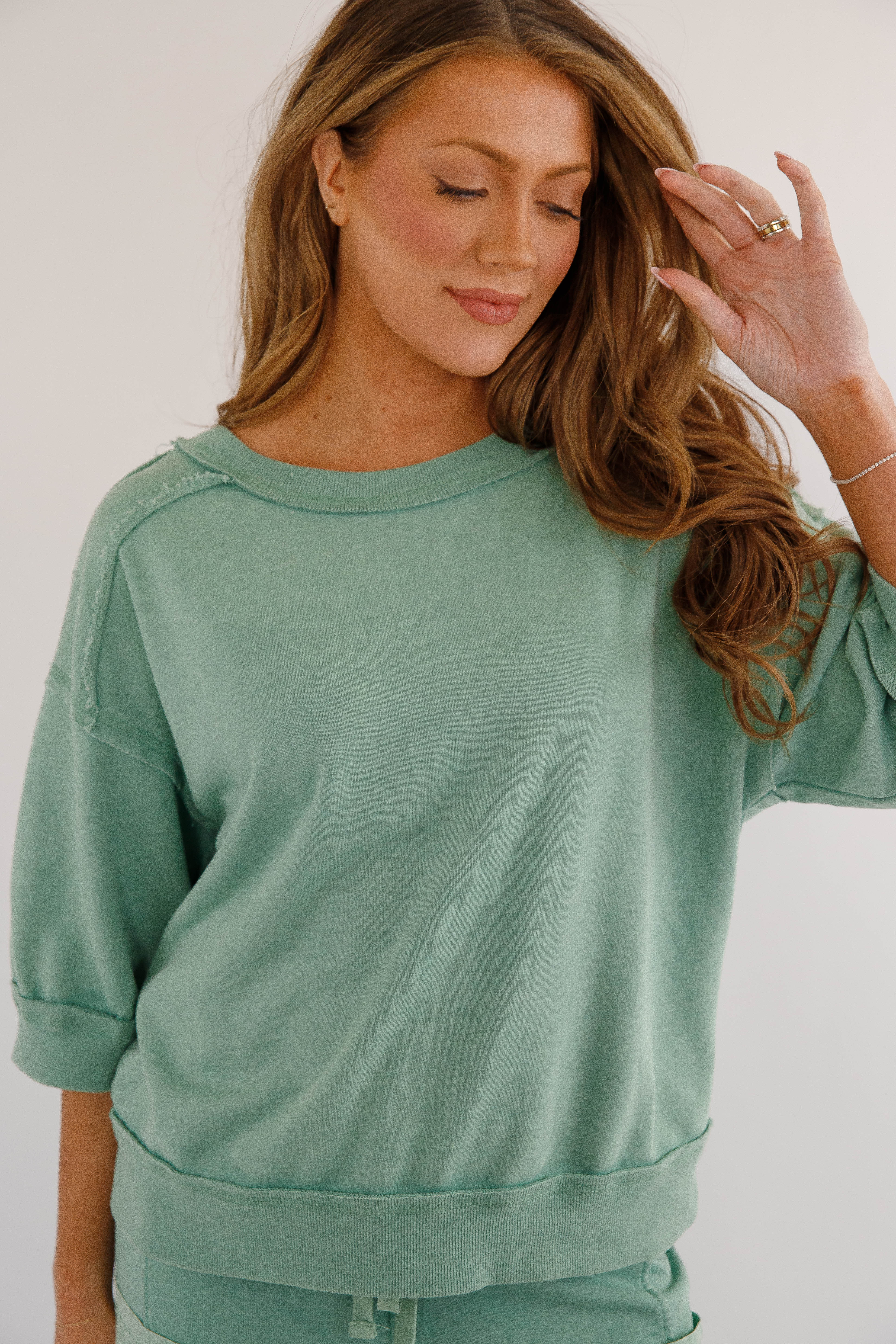 Reset and Go Lounge Top-Sage