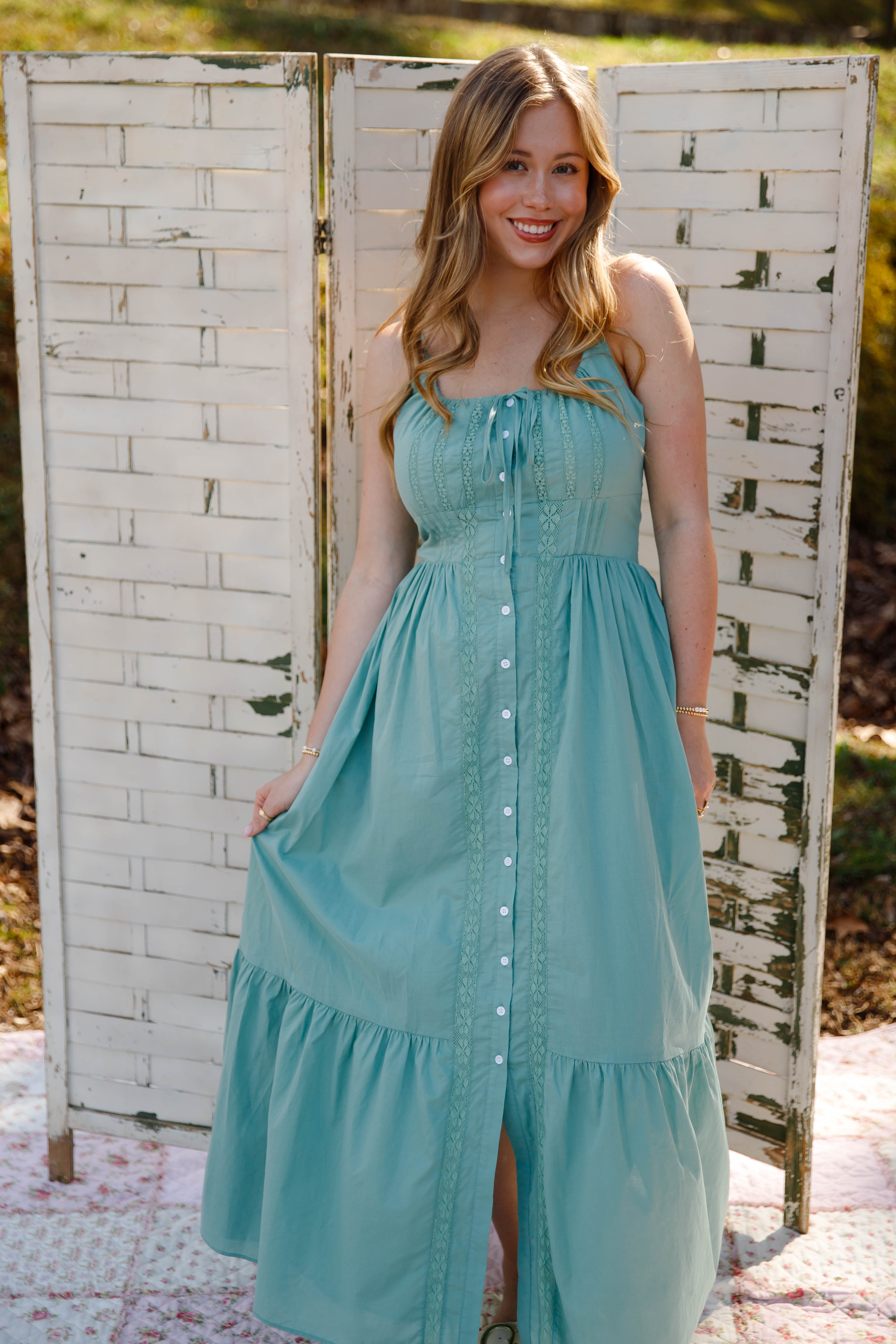 A Sweet Memory Maxi Dress-Sage