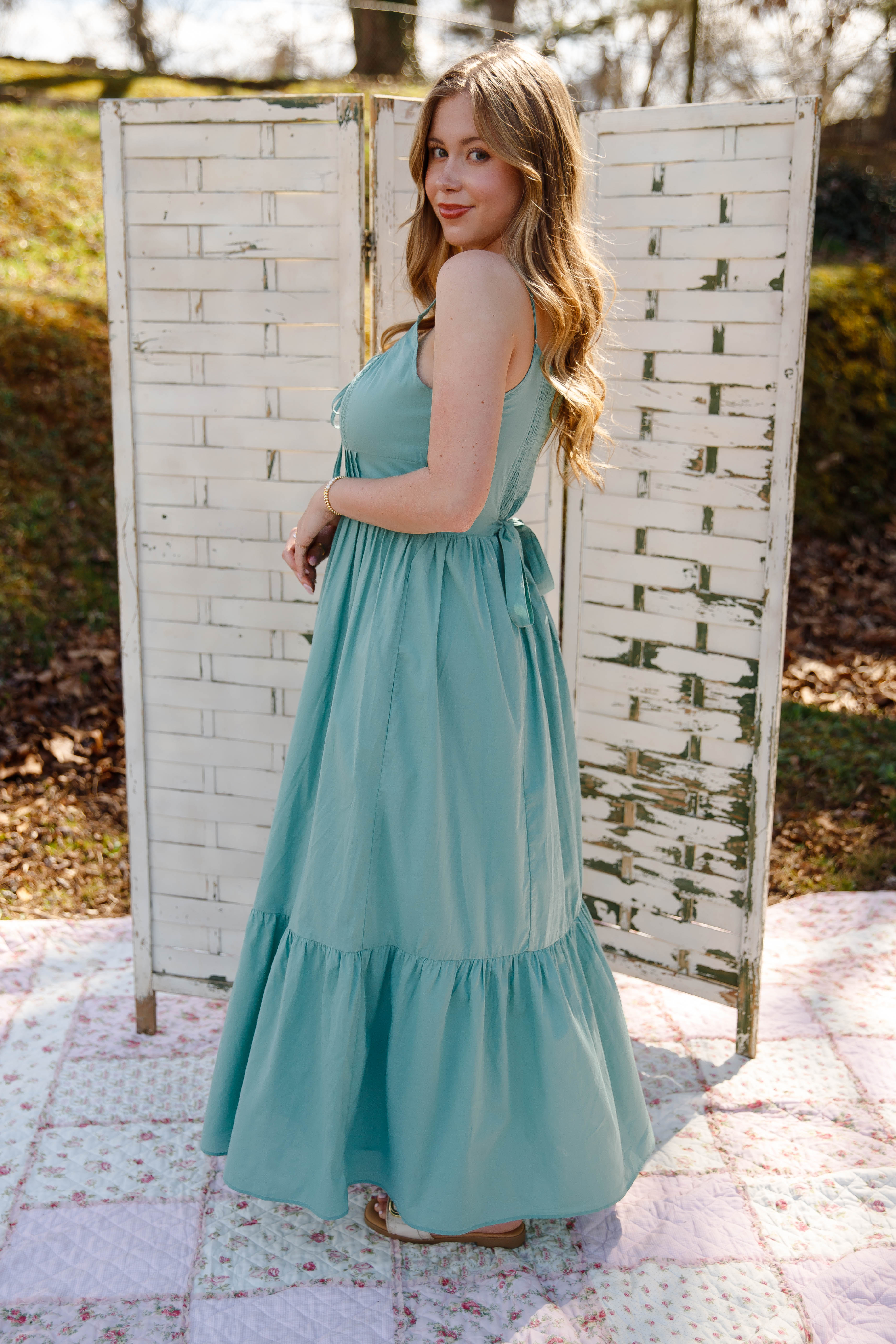 A Sweet Memory Maxi Dress-Sage