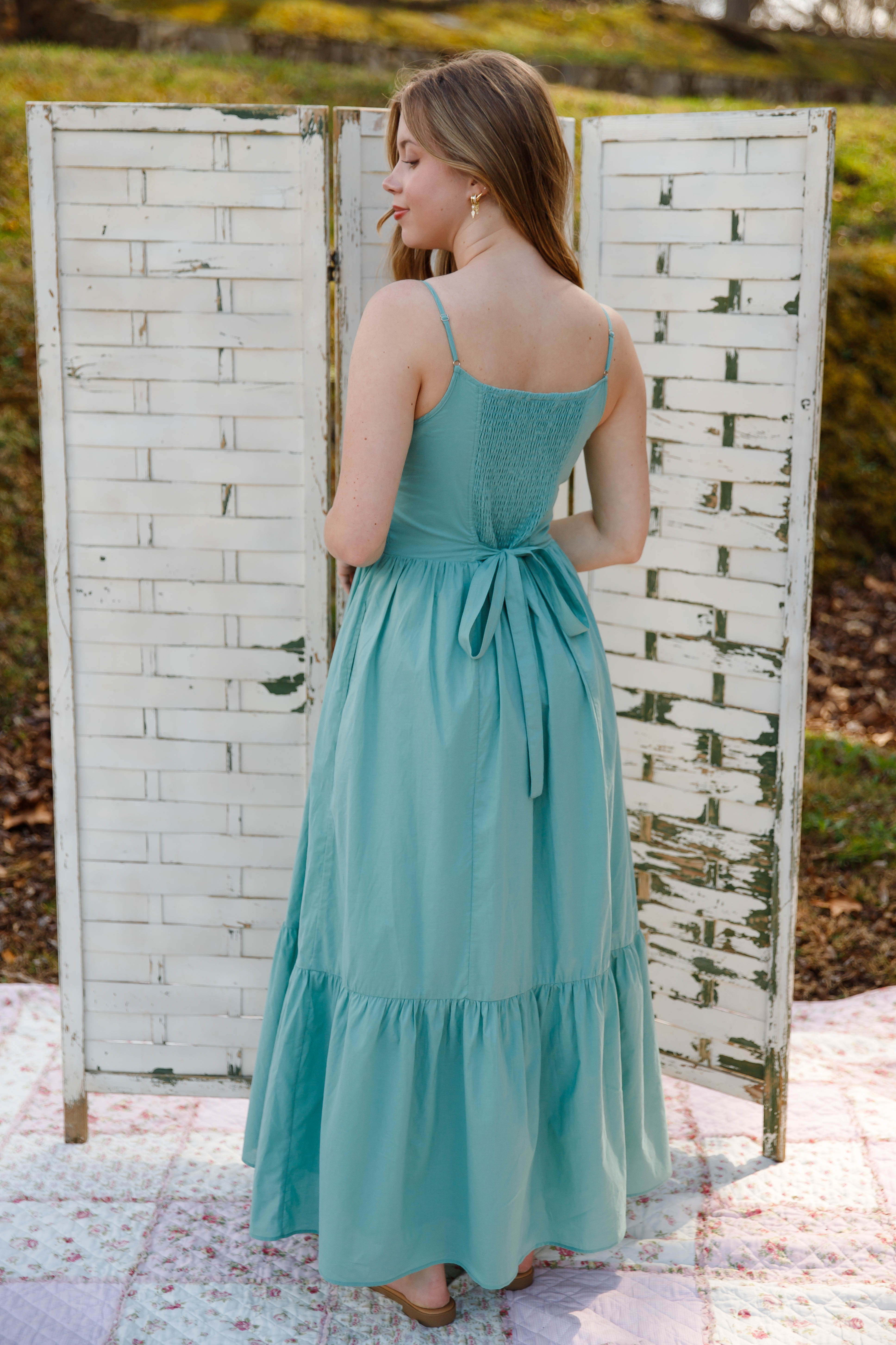 A Sweet Memory Maxi Dress-Sage