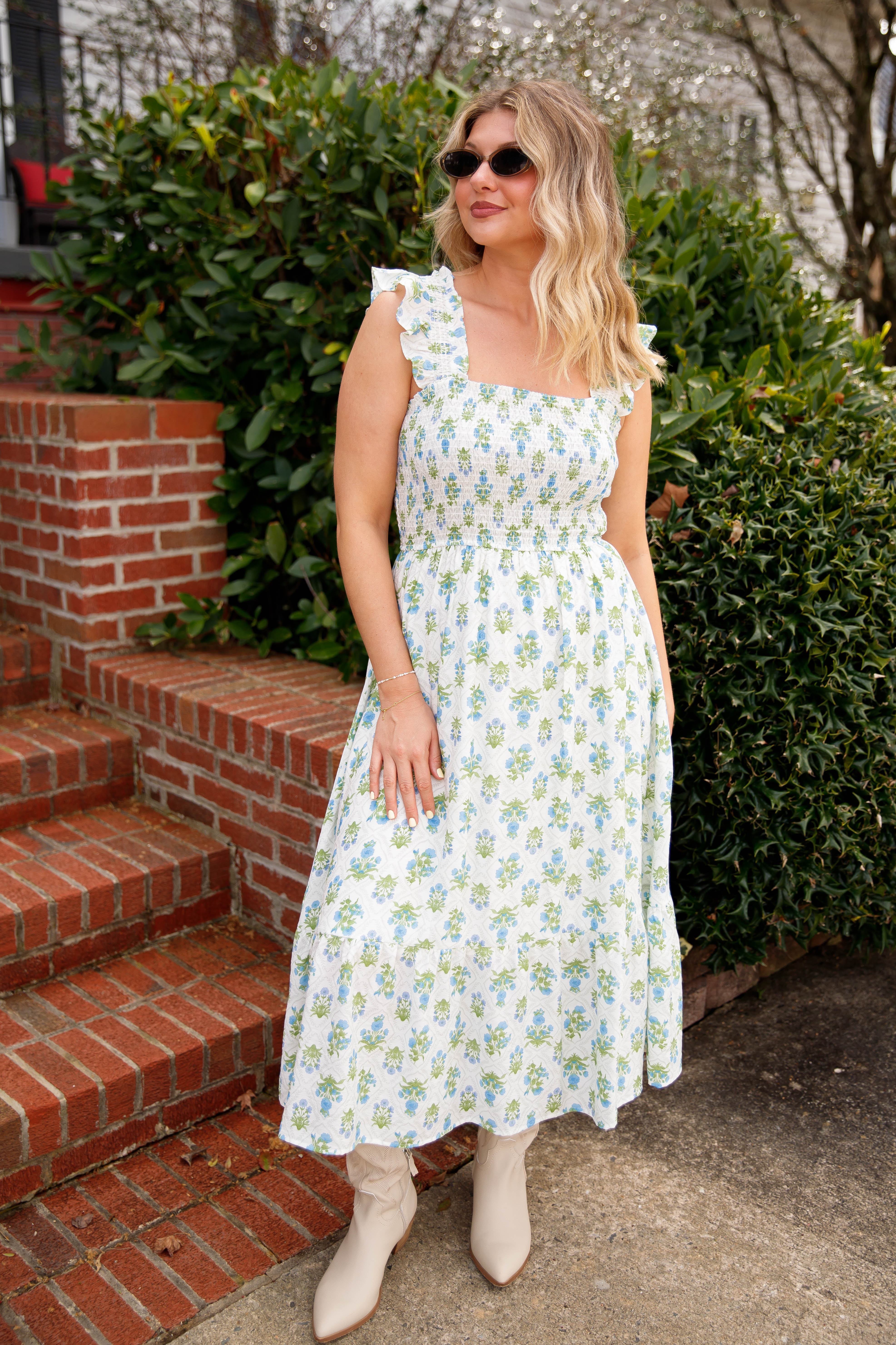 Who Would've Thought Midi Dress-Blue