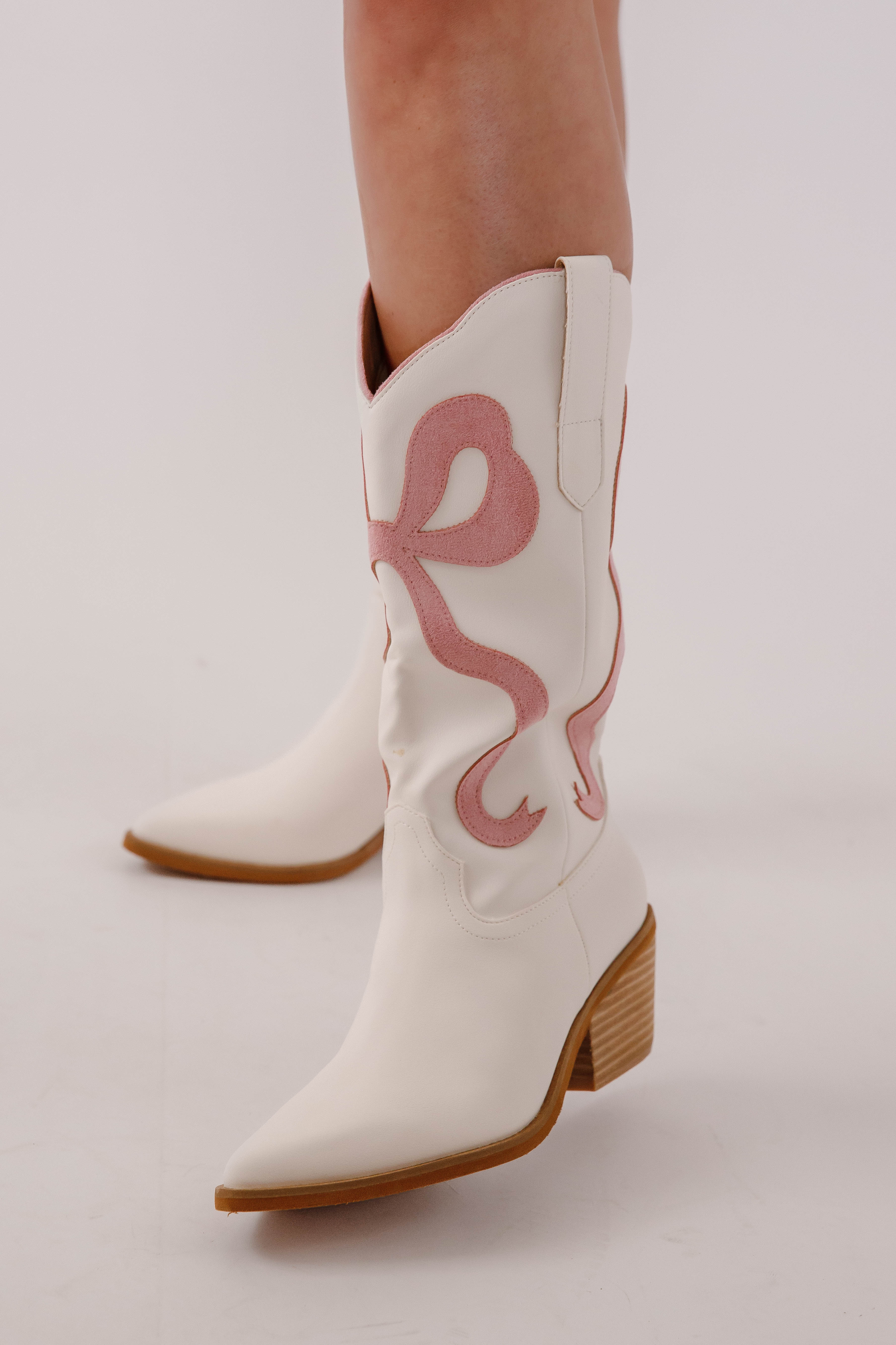 Sally Western Boots-Pink