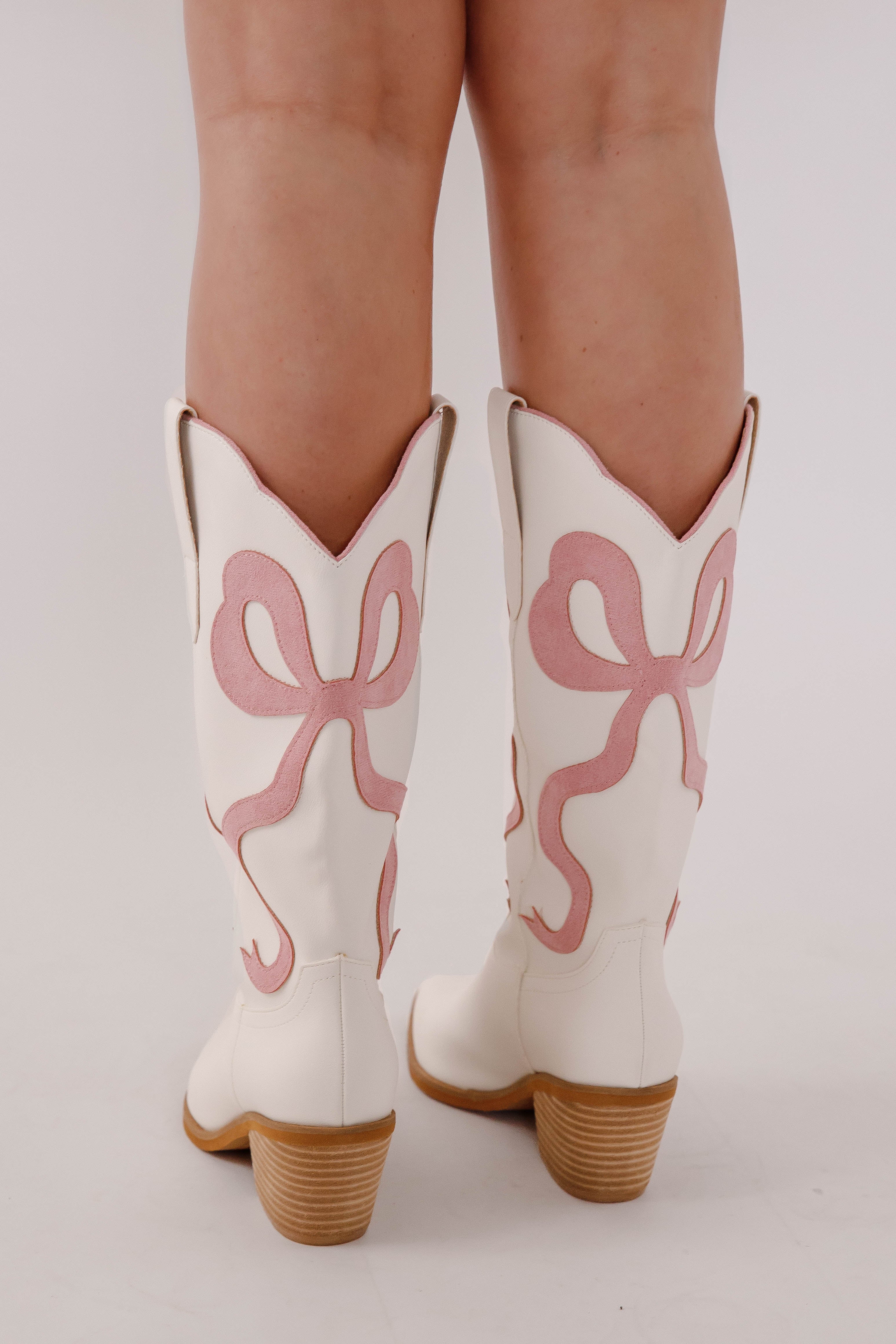 Sally Western Boots-Pink