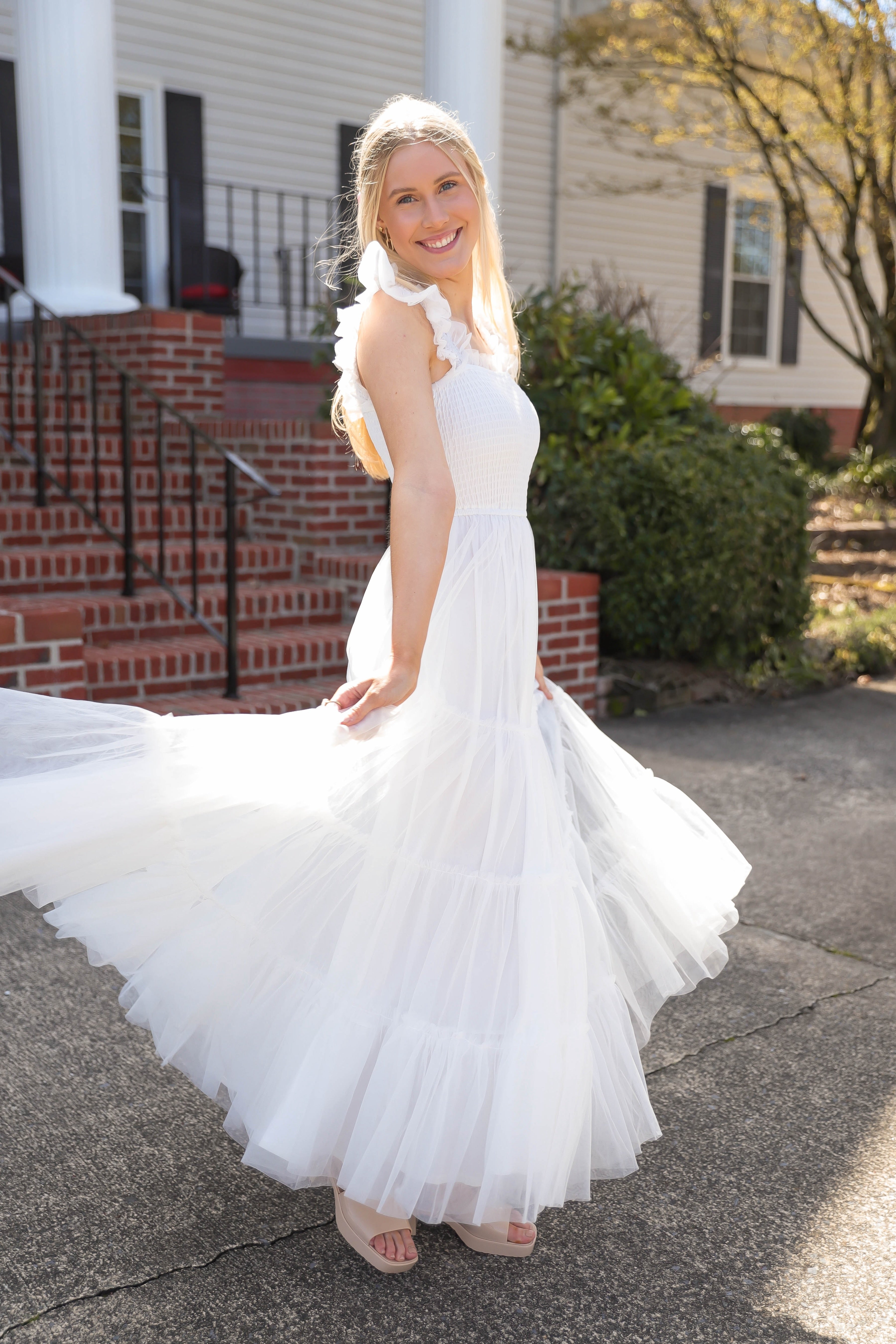 RESTOCK: She's Beauty & Grace Maxi Dress-White