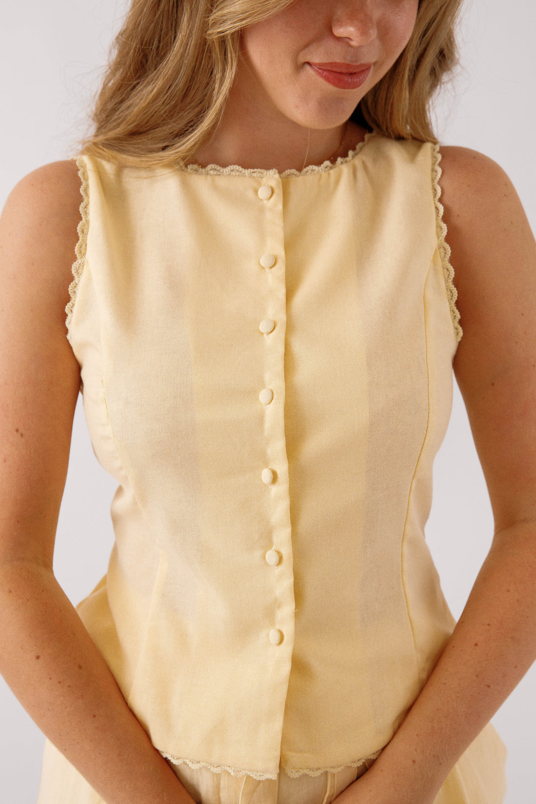 A Top Priority Scalloped Vest