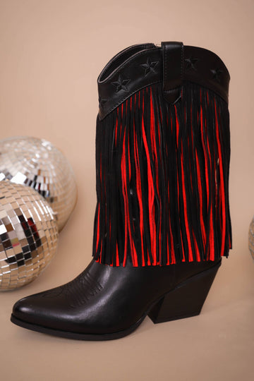 Megan Western Fringe Boots